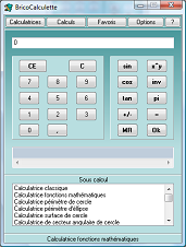 calculatrice fonctions math�matiques