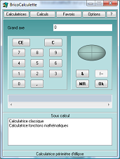 calculatrice p�rim�tre d'ellipse