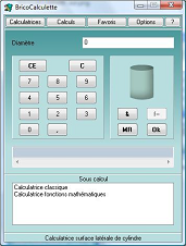 calculatrice surface lat�rale de cylindre