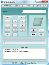 calculatrice surface de parall�logramme