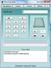 calculatrice surface de trap�ze