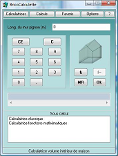calculatrice volume int�rieur de maison