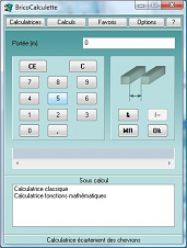 calculatrice �cartement des chevrons