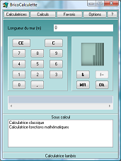calculatrice lin�aire de lambris