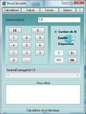 Calculatrice circuit �lectrique