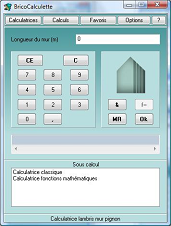calculatrice lin�aire de lambris pour mur pignon
