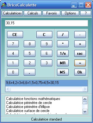 Calcul du p�rim�tre