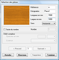 saisie des pi�ces